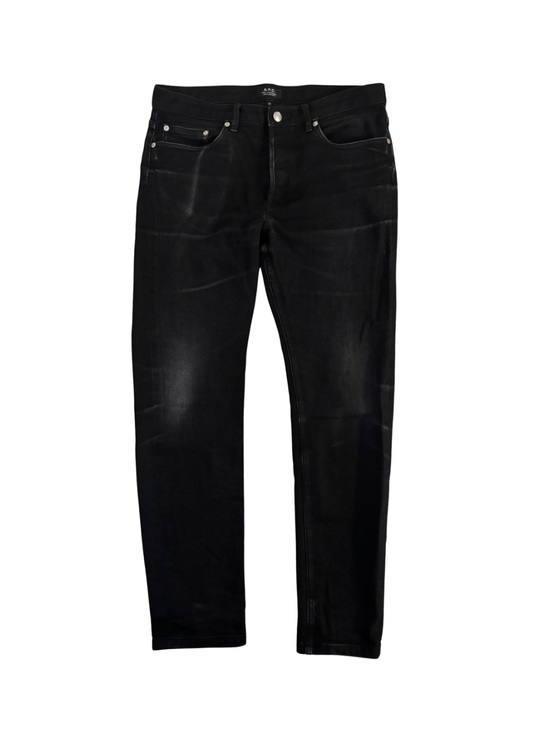 A.P.C. Other - A.P.C. Men's Black Slim Jeans with Subtle Fade